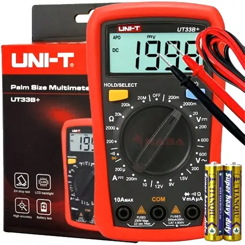 UNI-T UT33B+ Digital Multimeter Price in Bangladesh – AC/DC Voltage, Resistance & Continuity Tester