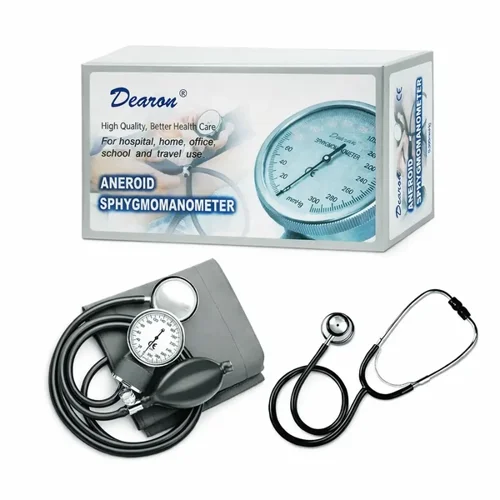 Dearon Blood Pressure Monitor Machine with Stethoscope | Manual BP Machine
