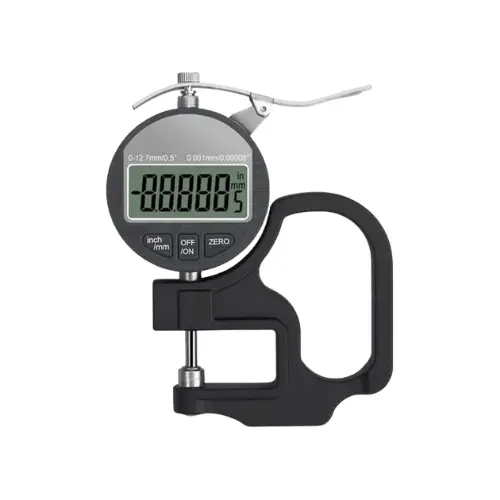 Digital Thickness Gauge Meter 0-12.7mm 2 Digit Precision Measuring Tool