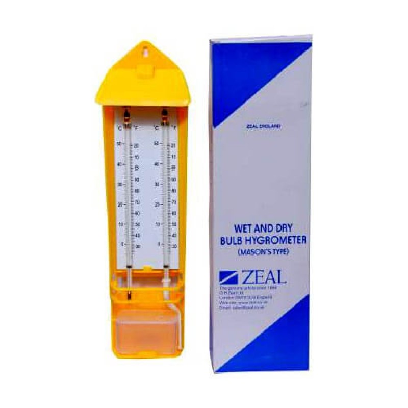 Zeal Wet and Dry Bulb Hygrometer – Mason’s Type Humidity & Temperature Measuring Instrument price in Bangladesh